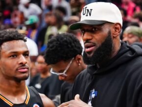 LeBron James shares first video of Bronny following health scare